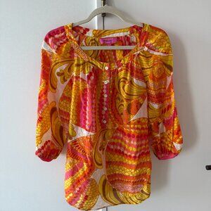 Banana Republic x Trina Turk Summer 2012 Groovy Silk Blend Blouse